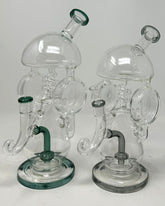 Fancy Dual Chamber Alien Head Bong